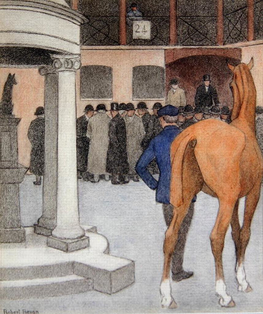 Detail of The Bayhorse, Tattersalls, 1921 by Robert Polhill Bevan